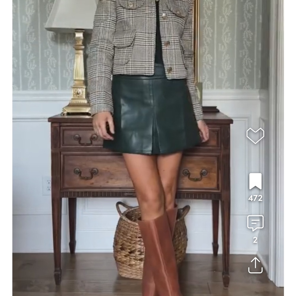 J.Crew Green Pencil Skirt